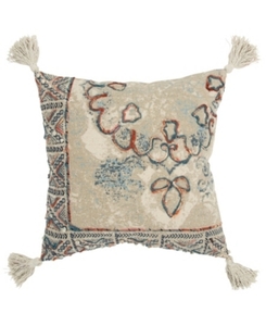lot 97683 image: Rizzy Home Medallion Natural 20 x 20 Decorative Pillow