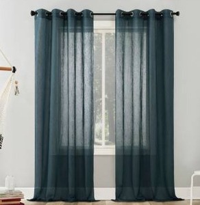lot 97684 image: no. 918 erica crushed sheer voile grommet curtain panel
