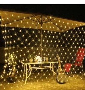 lot 97688 image: 96 LED Net Grid String Light Decorate Garden Fairy Light Christmas Wedding Party Holiday Light US Plug (Pack of 5)