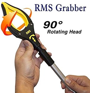 lot 37545 image: 32 Inch Extra Long Grabber Reacher with Rotating Jaw