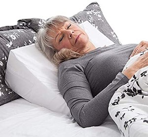 lot 37548 image: DMI Wedge Pillow to Support and Elevate Neck, Head and Back for Acid Reflux or Feet and Legs to Reduce Back Pain