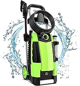 lot 37555 image: TEANDE 3800PSI Electric Pressure Washer, 3800PSI High Pressure Washer for Cars Fences Patios Garden Cleaning