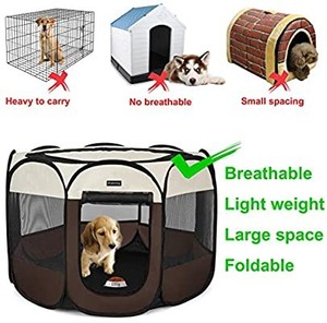 lot 37561 image: HEPEENG Portable Foldable Pet Playpen and Puppy playpen Pet Tent with Carrying Case
