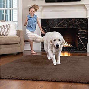 lot 37570 image: Gorilla Grip Original Faux-Chinchilla Area Rug, 6x9 FT, Many Colors, Soft Cozy Pile Washable Kids Carpet