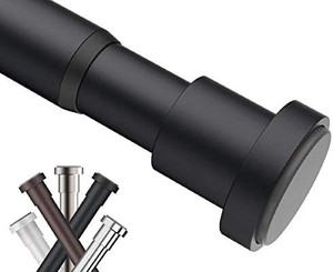 lot 37583 image: BRIOFOX Tension Curtain Rod 27-43 Inches, Rust-Resistance Shower Curtain Rod for Windows or Doorways