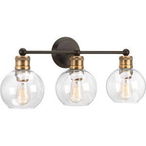 lot 37622 image: Hansford Collection Three-light bath & vanity