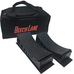 lot 37642 image: eech Lane Camper Leveler 2 Pack with Carrying Bag - Precise Camper Leveling, Includes Two Curved Levelers, Two Chocks, Two Rubber Grip Mats, and A Carrying Bag
