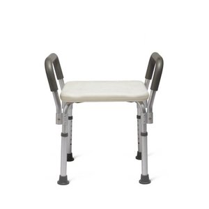 lot 37645 image: Medline Bath Seat with Padded Armrest, Height Adjustable legs