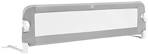 lot 37651 image: BABY JOY Bed Rails for Toddlers, Extra Long, Swing Down Safety Bed Guard for Convertible Crib, Folding Baby Bedrail for Kids Twin, Double, Full Size Queen & King Mattress (59-Inch, Gray