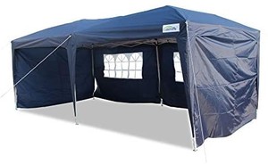 lot 37657 image: Goutime 10x20 Feet Easy Pop Up Canopy Instant Tent Shelter with 4Pcs 10Ft Removable Sidewalls