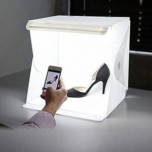 lot 37659 image: Depthlan Folding Photo Studio Kit Box with LED Light for Photographing Shooting Tent for Small Size Items