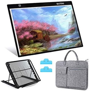 lot 37687 image: A3 LED Light Pad, MACTING Diamond Painting LED Light Box Tracer with Carry Bag