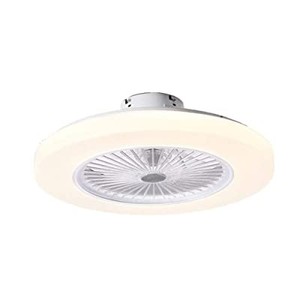 lot 37698 image: Bahrain Ceiling Fan with Lights-22 inch Invisible Acrylic Blade Metal