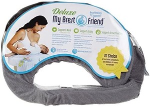 lot 40590 image: My Brest Friend Deluxe Nursing Pillow, Evening Grey