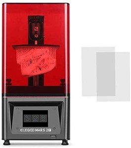 lot 40655 image: ELEGOO Mars 2 Pro Mono MSLA 3D Printer UV Photocuring LCD Resin 3D Printer with 6.08 inch 2K Monochrome LCD, Printing Size 129x80x160mm5.1x3.1x6.3inch