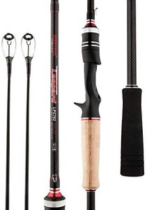 lot 40657 image: BERRYPRO 7-Feet Casting rods and Spinning rods, 24 Ton Carbon Fiber Baitcasting Rods Spinning Fishing Rods - Two Piece Twin-Tip Bass Rods and One Piece Rods