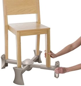 lot 40678 image: KABOOST Booster Seat for Dining Table, Chocolate - Goes Under The Chair - Portable Chair Booster for Toddlers and Grown Ups