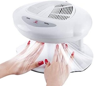 lot 40684 image: Makartt Air Nail Dryer for Both Hands and Feet 400W Air Nail Fan Blow Dryer for Regular Nail Polish Automatic Sensor Warm Cool Breeze Home and Salon Use No Harmful to EyesHandsFeet,C-02