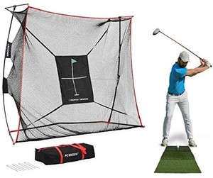 lot 40716 image: Rukket 9x7x3ft Haack Golf Net Pro  Practice Driving Indoor and Outdoor  Professional Golfing at Home Swing Training Aids  by SEC Coach Chris Haack