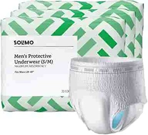 lot 40732 image: Solimo Men��s Guards Maximum Absorbency One Size Fits Most 52 Ct