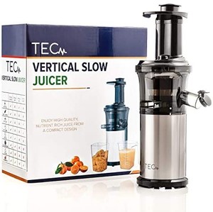 lot 40733 image: TEC Slow Masticating Juicer - Portable, Compact, Lightweight Easy to Set Up & Clean Plus a Powerful, Quiet 200 W Motor Includes a 99.99% Pulp Free Strainer