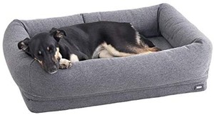 lot 40743 image: Barkbox Memory Foam Dog Cuddler Bed  Plush Orthopedic Joint Relief 2-1 Crate...