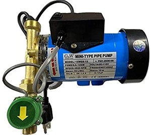 lot 50645 image: G&W 120W 110V Automatic Booster Water Pump 34 to 12 adapters and flow switch HotCold Water
