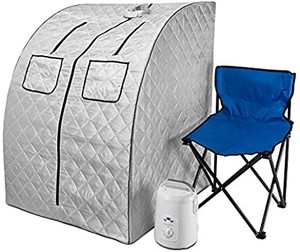 lot 50681 image: Durasage Oversized Portable Steam Sauna Spa For Weight Loss, Detox, Relaxation