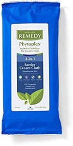 lot 50698 image: Medline MSC092508 Remedy Phytoplex 4-in-1 Barrier Cream Cloths with Dimethicone