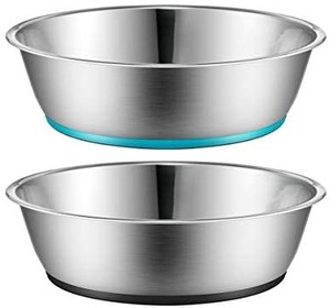 lot 50744 image: PEGGY11 Light Non-Slip Stainless Steel Dog cat Bowl