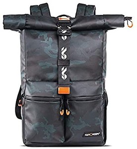lot 50783 image: K&F Concept Camera Backpack Waterproof Photography Camera Bag 15.6 Laptop Compartment for SLRDSLR Camera, Lens and Accessories with Rain Cover