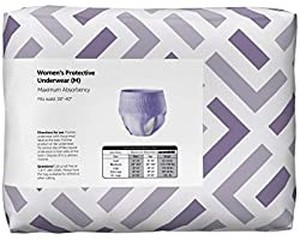 lot 50787 image: Size Medium Solimo Womens Protective Underwear 20 Count