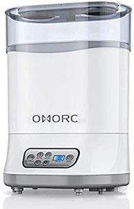 lot 50797 image: OMORC Baby Bottle Sterili-zer and Dryer 550W, Baby Milk Warmer, Electric Steam Sterili-zer with LCD Display, Auto Power-Off, 5-in-1 Multifunctional for Sterili-zing, Drying, Warming Milk, Heating