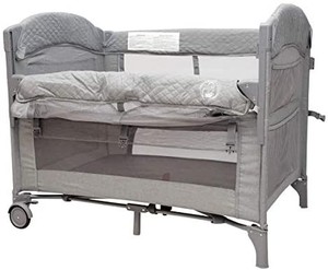 lot 50856 image: Baby Bedside Sleeper Bassinet Bed 3-in-1 Portable Crib For Newborns, Side For