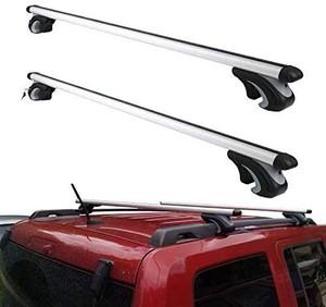 lot 50864 image: Otherya Aero Aluminum 54 Universal Roof Rack Crossbars, Existing Raised Side Rail with Gap - Mounted Roof Cross Bars Fit Most Cars or SUVs