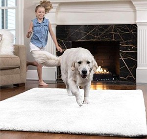 lot 50870 image: Gorilla Grip Original Faux-chinchilla Area Rug 7.5x10 Feet Soft And Cozy