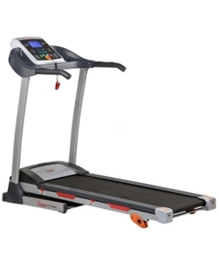 lot 1013 image: Sunny Health & Fitness T4400 Treadmill w Manual Incline and LCD Display