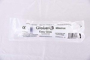 lot 37765 image: 60cc 2oz Lot Of 29 Catheter Tip Easy Glide Syringe Only No Needle 25 Syringes