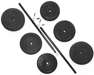 lot 37769 image: Balancefrom Vinyl Standard Weight Set, 100 Lbs, Black