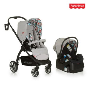 lot 37776 image: Fisher Price Go-Guardian Oxford Travel System - Gumball Grey