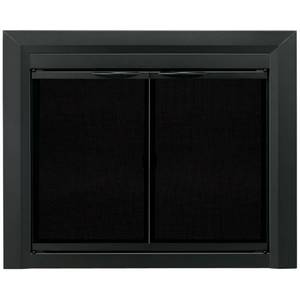 lot 22415 image: Pleasant Hearth CL-3001 Carlisle Fireplace Glass Door, Black, Medium