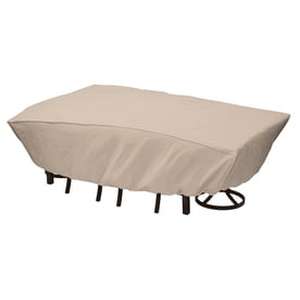 lot 22450 image: elemental Taupe Dining Set Cover