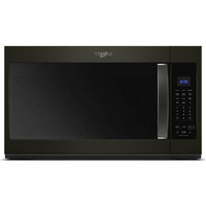 lot 22539 image: Whirlpool - 1.9 Cu. Ft. Over-the-Range Microwave with Sensor Cooking - Black stainless steel