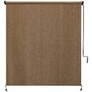 lot 22437 image: coolaroo outdoor roller shade brown