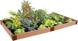 lot 22482 image: frame it all composite raised bed garden 4x4 modular kit 5andhalf tall