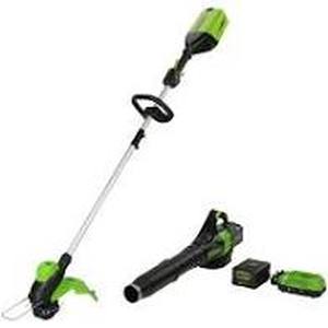 lot 22493 image: GreenWorks Pro Cordless String Trimmer & Jet Blower DOES NOT INCLUDE BATTERY has charger