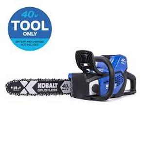 lot 22507 image: Kobalt 40v Max Li-ion Brushless 14 Cordless Chainsaw with charger and battery