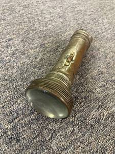 lot 5 image: Vintage Metal Flashlight
