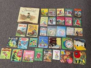 lot 12 image: LARGE LOT Vintage Childrens Books & Promised Land Book