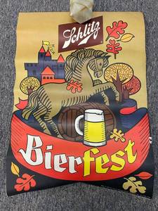 lot 23 image: Schlitz 1969 Bierfest Banner, Double Sided